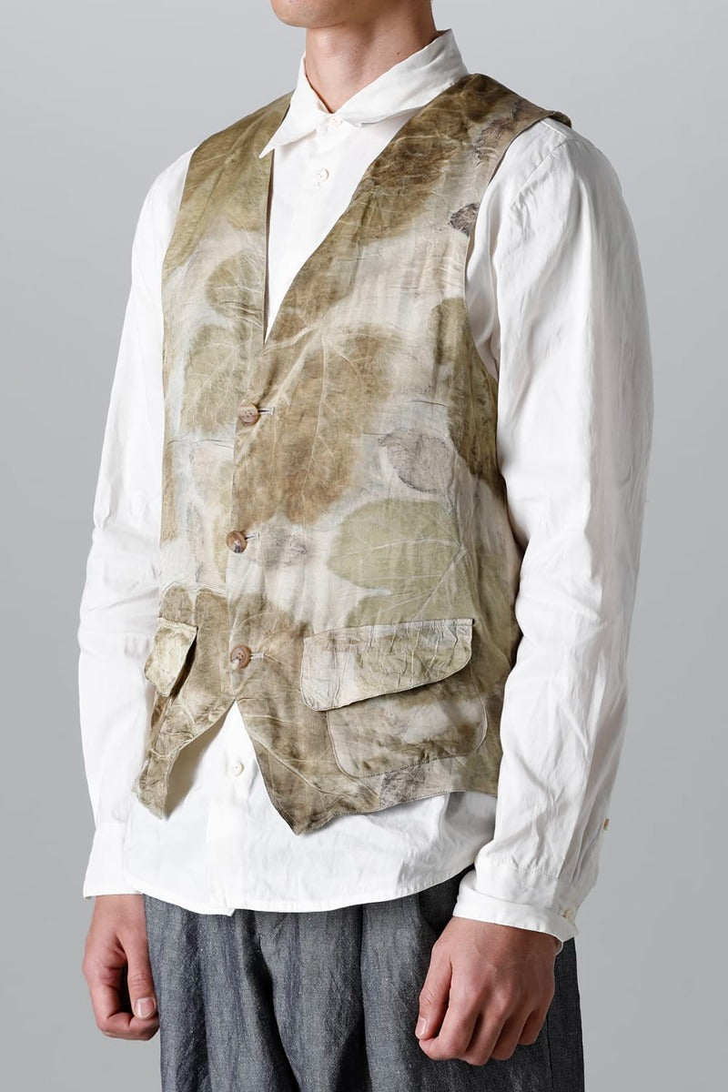 3B gilet (Leaf Print)