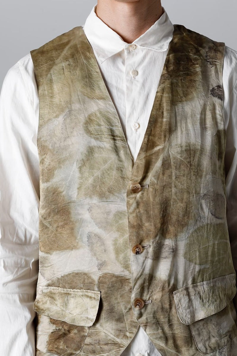 3B gilet (Leaf Print)