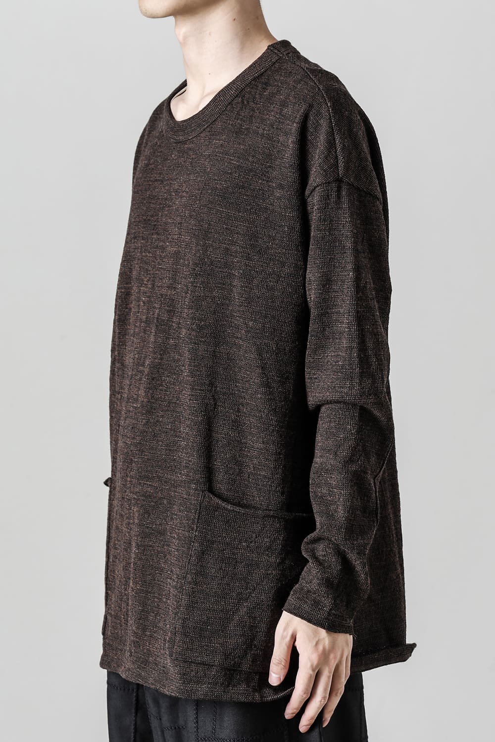 Side Pocket Wide Body Pullover Shadow