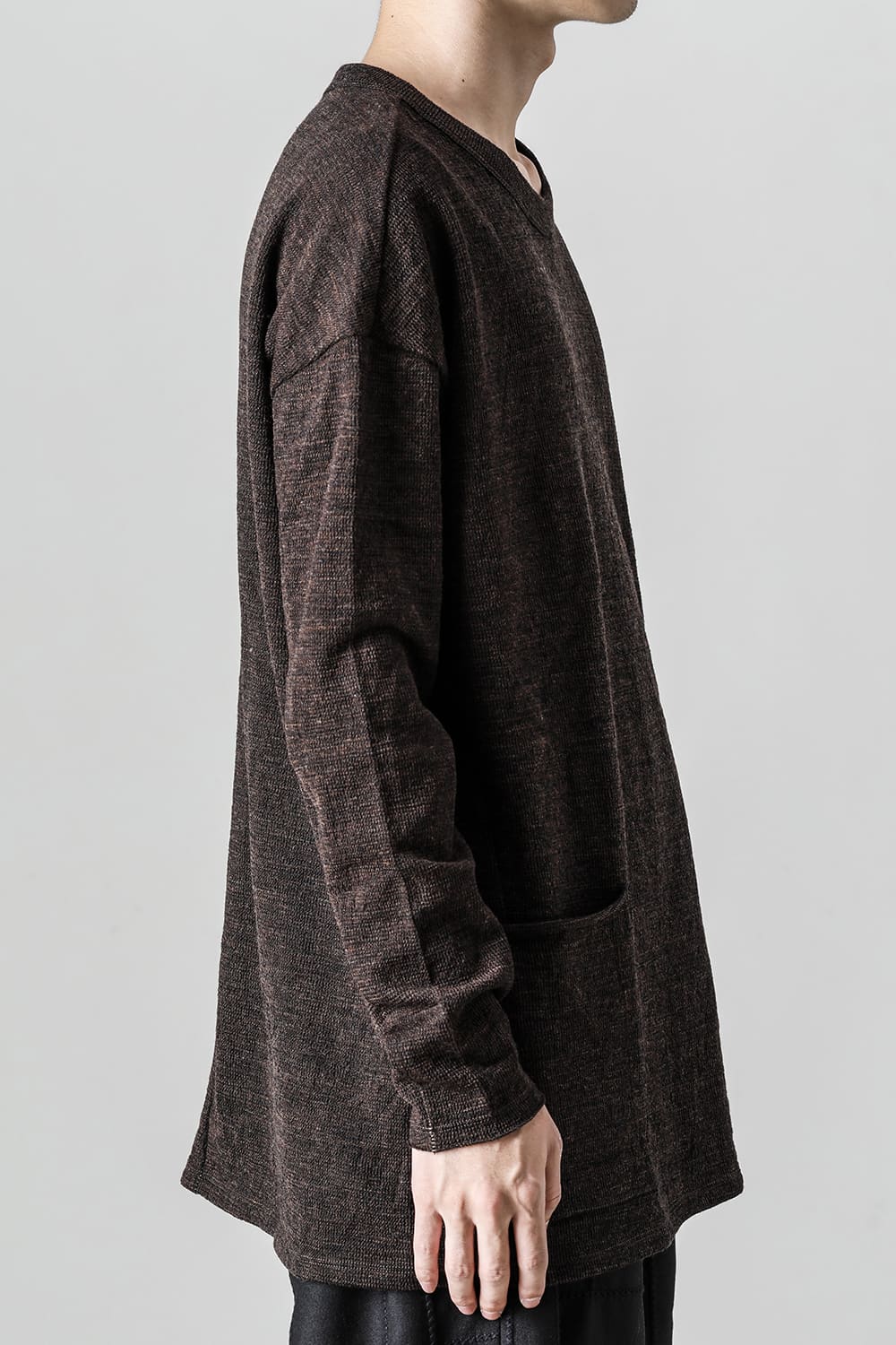 Side Pocket Wide Body Pullover Shadow