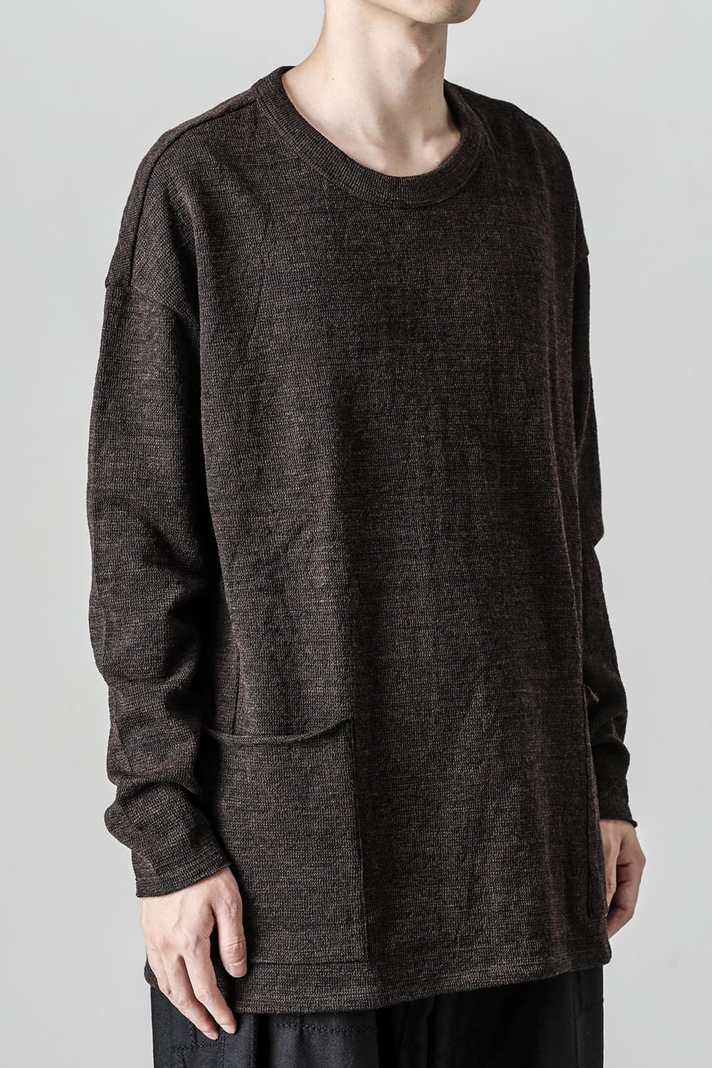 Side Pocket Wide Body Pullover Shadow