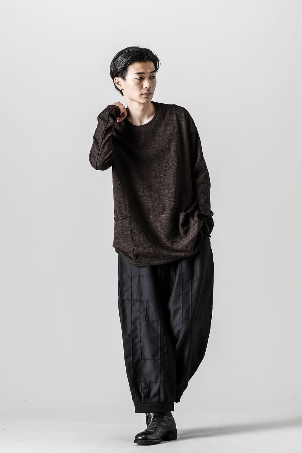 Side Pocket Wide Body Pullover Shadow