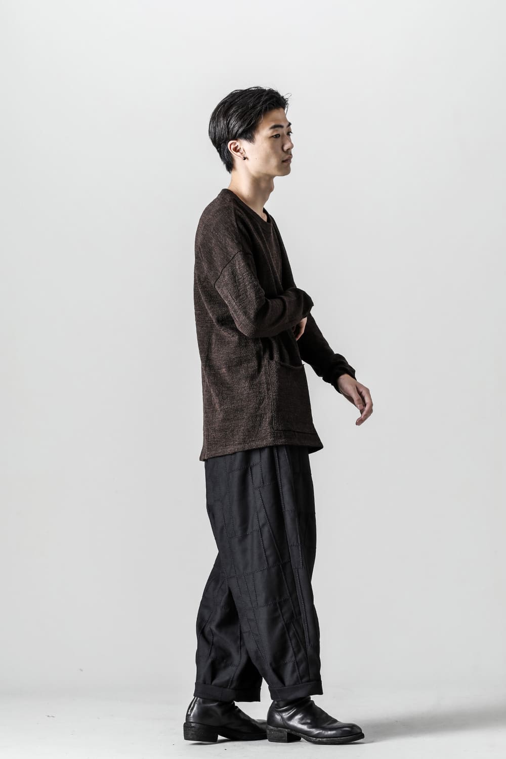 Side Pocket Wide Body Pullover Shadow