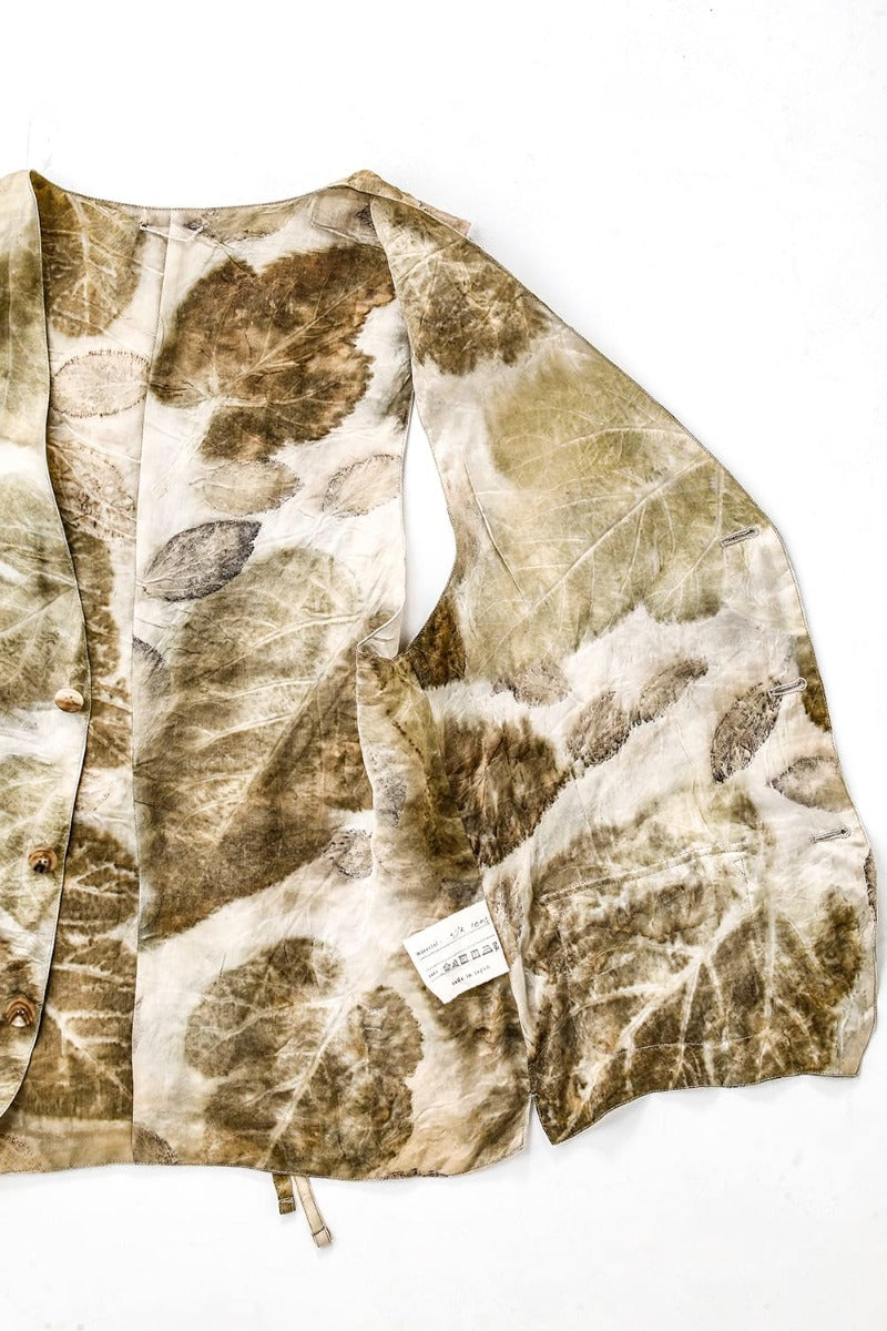 3B gilet (Leaf Print)