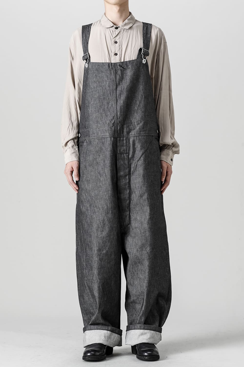 Crotch Over-All - 10oz Black Denim