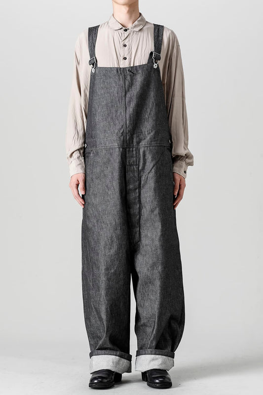 Crotch Over-All - 10oz Black Denim