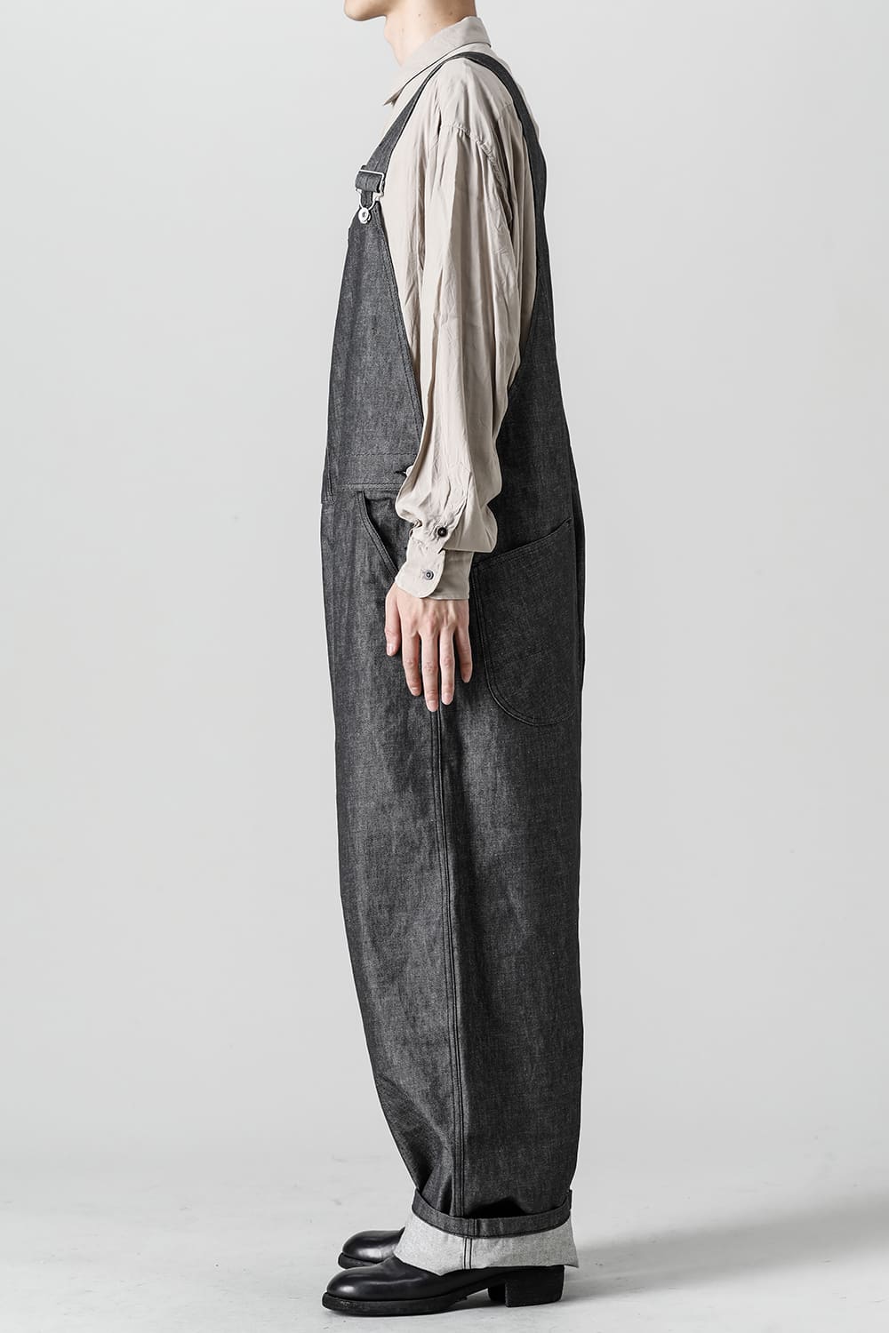 Crotch Over-All - 10oz Black Denim