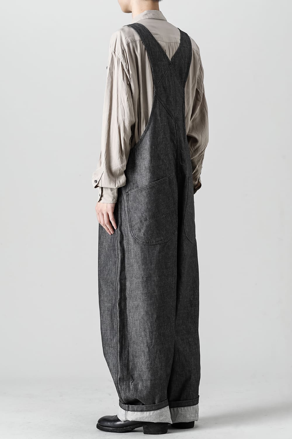 Crotch Over-All - 10oz Black Denim