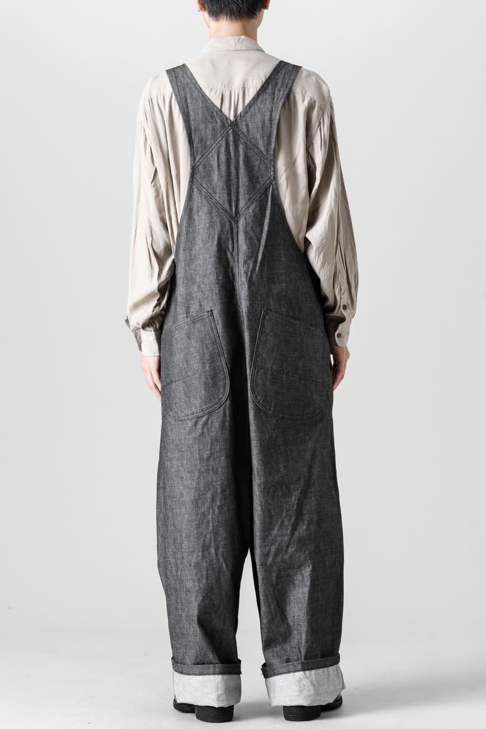 Crotch Over-All - 10oz Black Denim