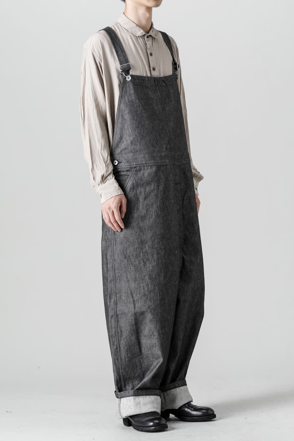 Crotch Over-All - 10oz Black Denim