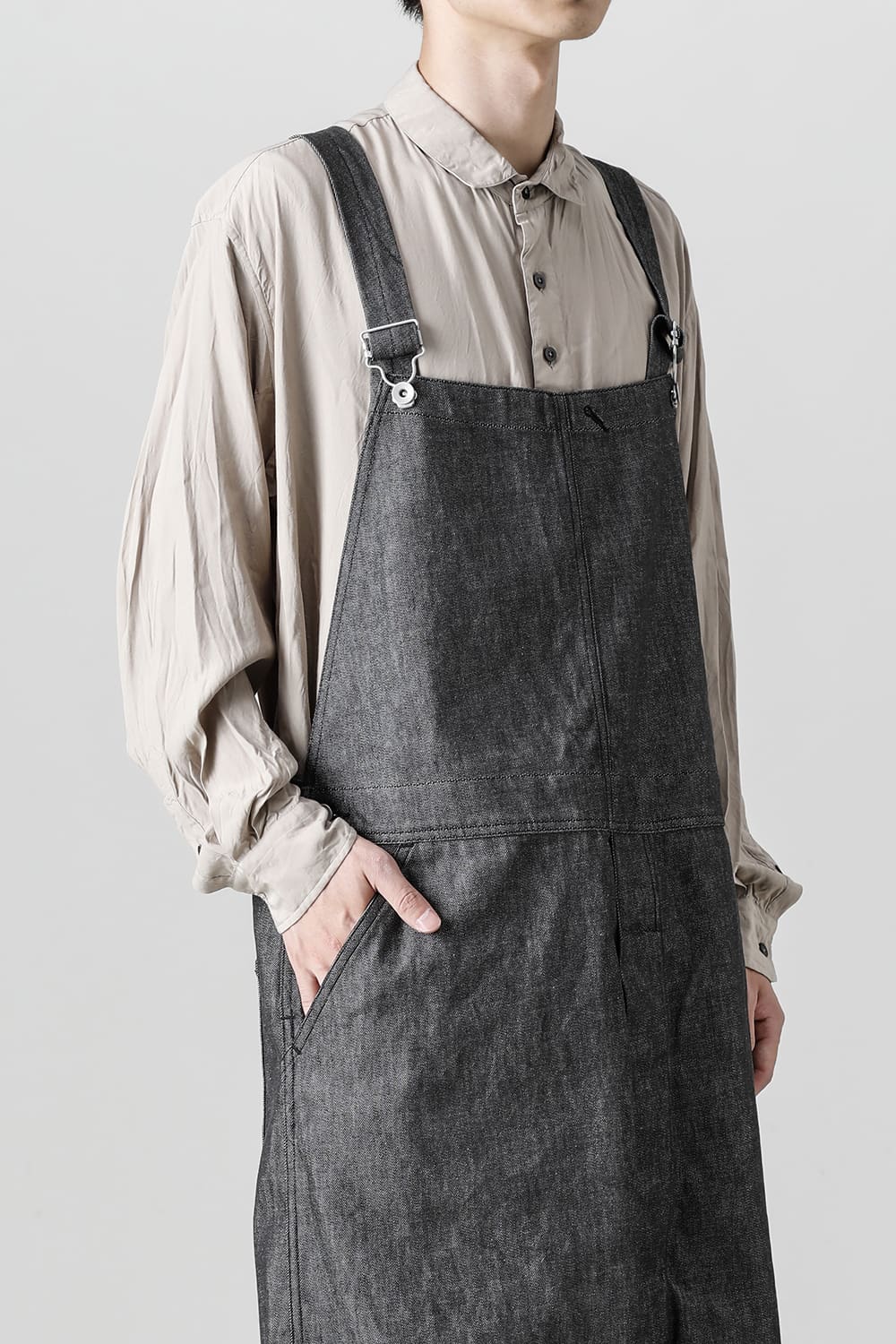 Crotch Over-All - 10oz Black Denim