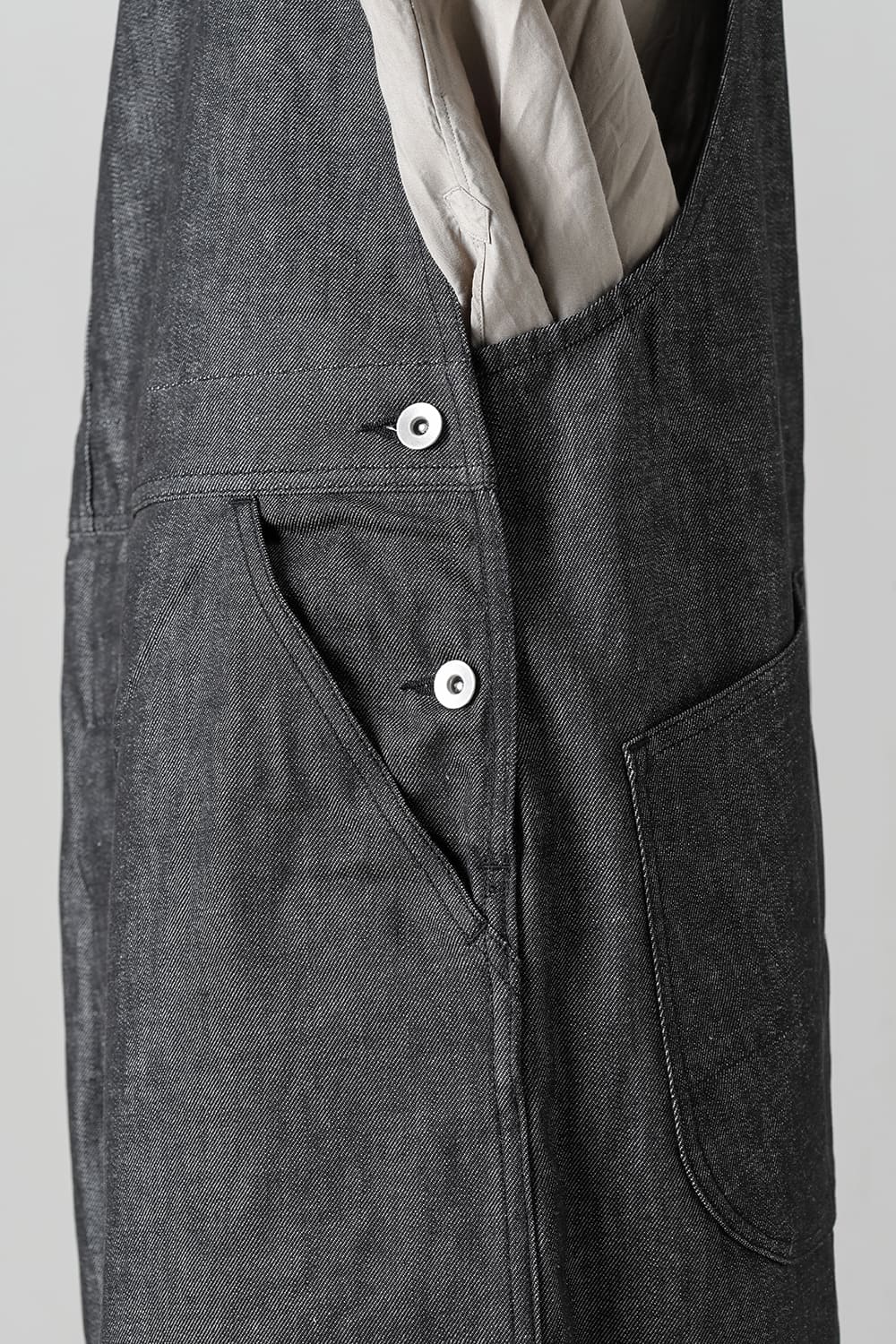 Crotch Over-All - 10oz Black Denim