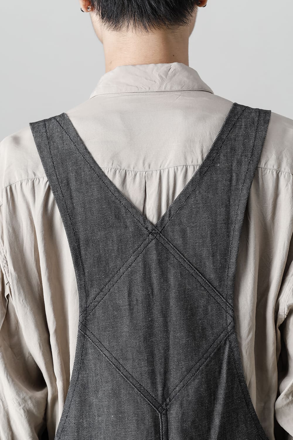 Crotch Over-All - 10oz Black Denim