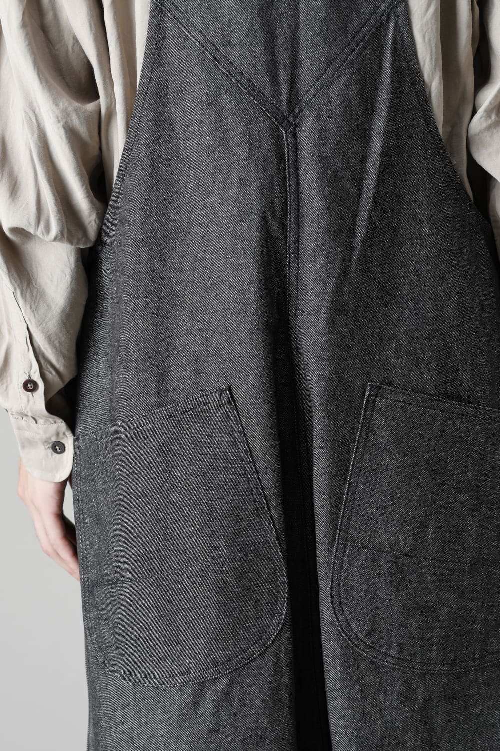 Crotch Over-All - 10oz Black Denim