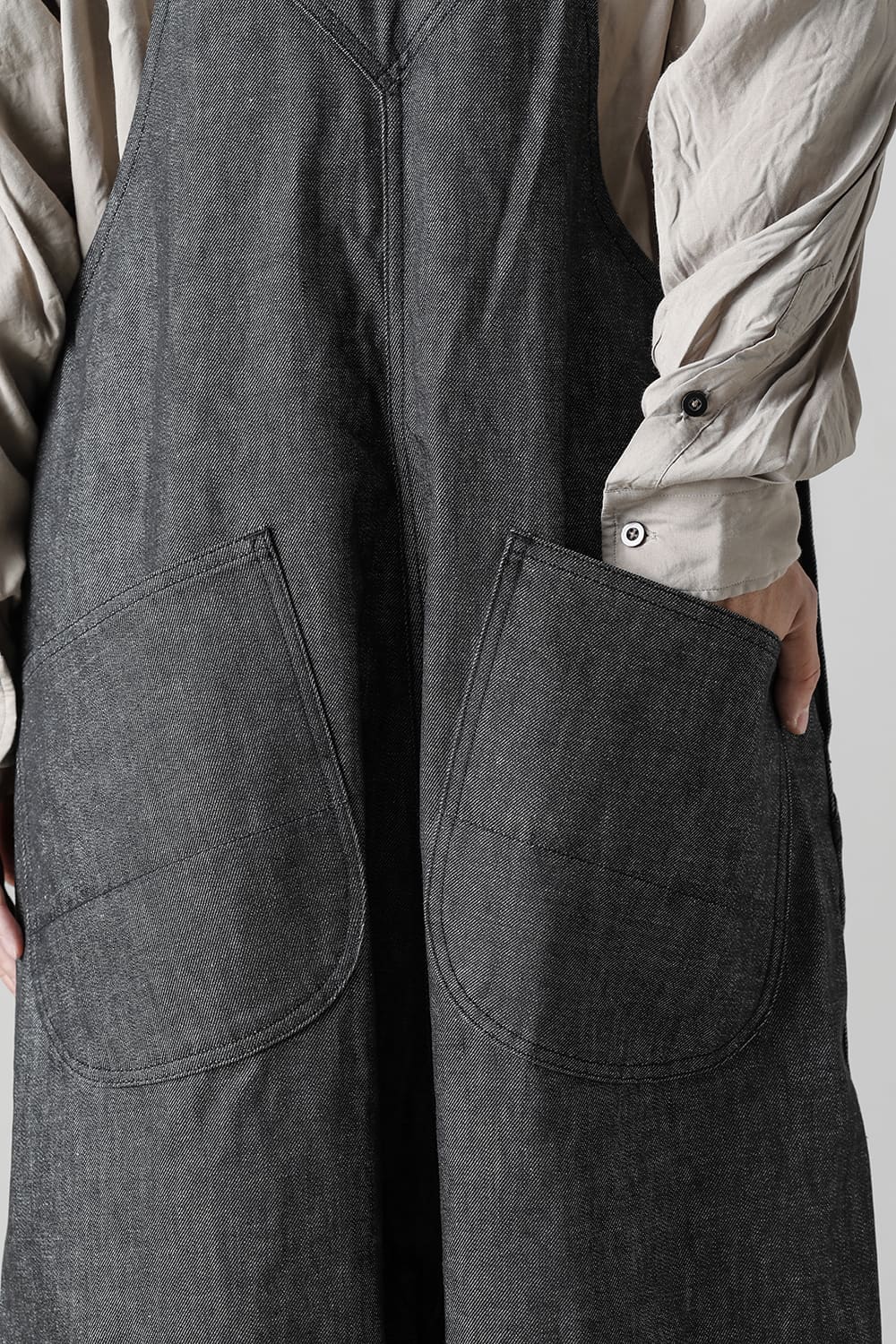 Crotch Over-All - 10oz Black Denim