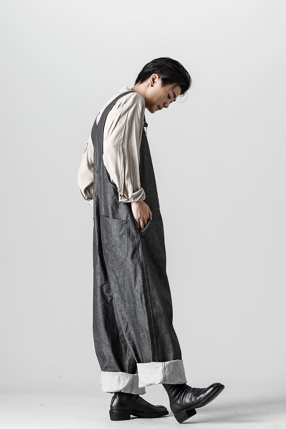 Crotch Over-All - 10oz Black Denim