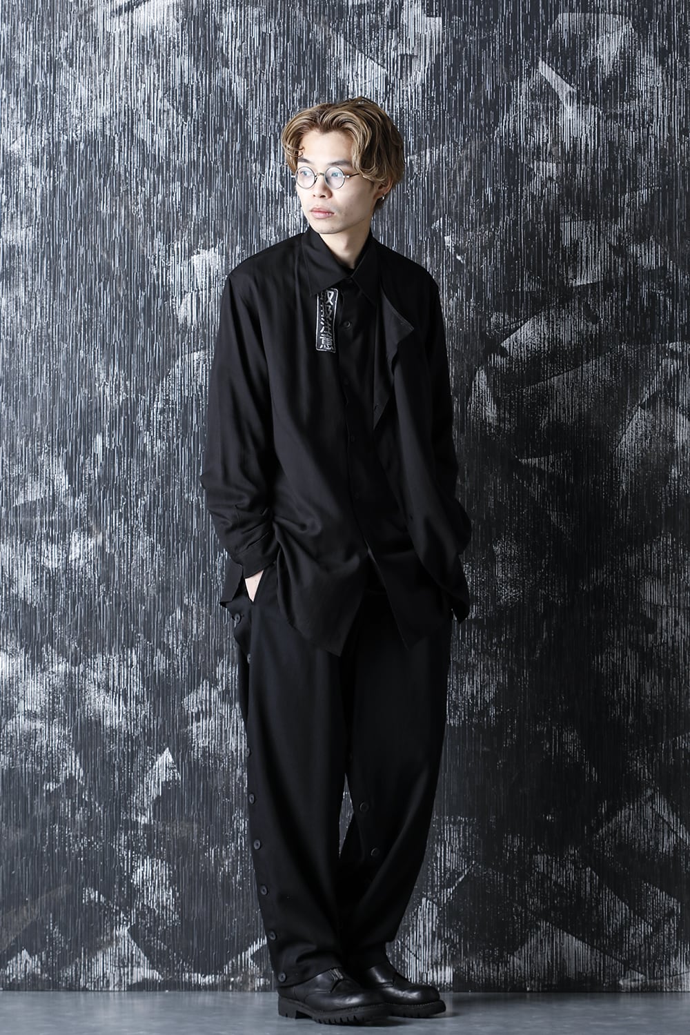 Left Double tencel Blouse