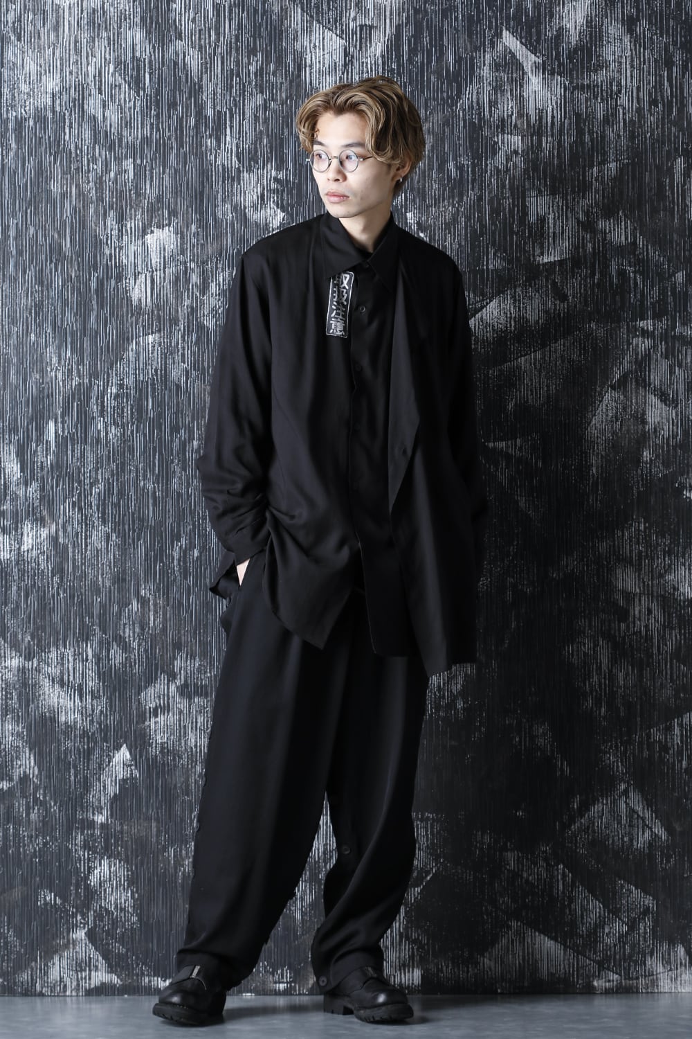 Left Double tencel Blouse