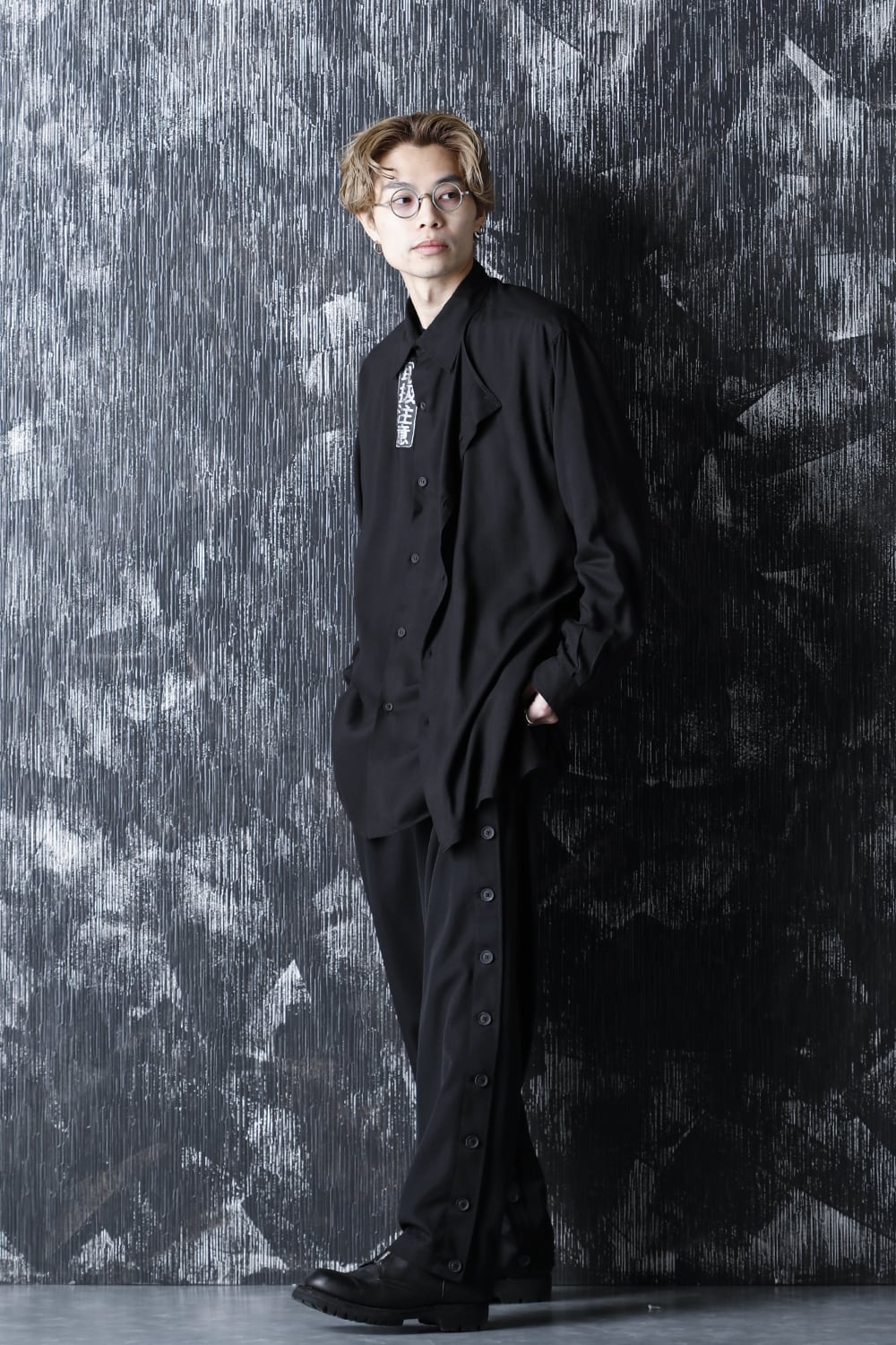 Left Double tencel Blouse