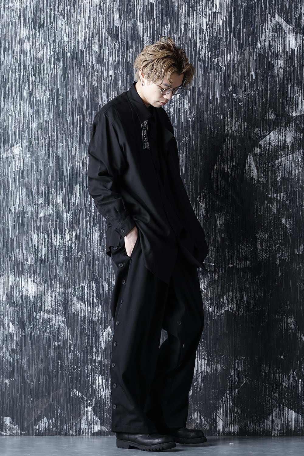 Left Double tencel Blouse