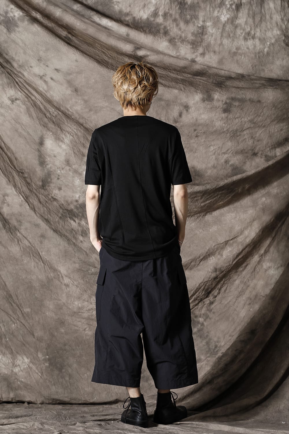 Short sleeve cotton / silk jersey Black