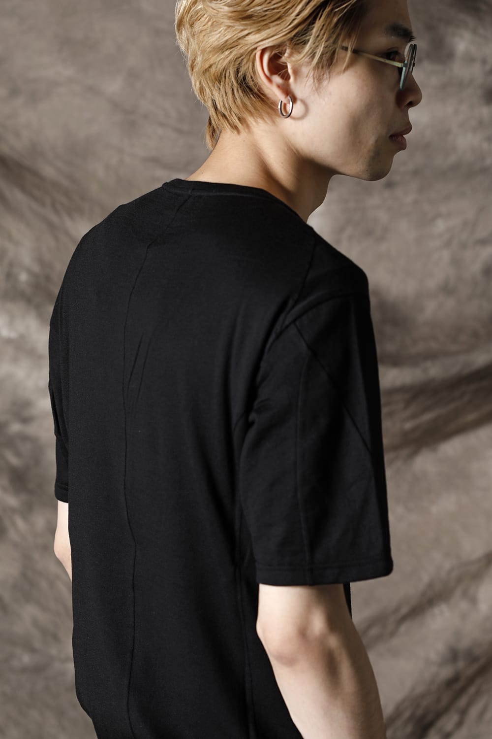 Short sleeve cotton / silk jersey Black