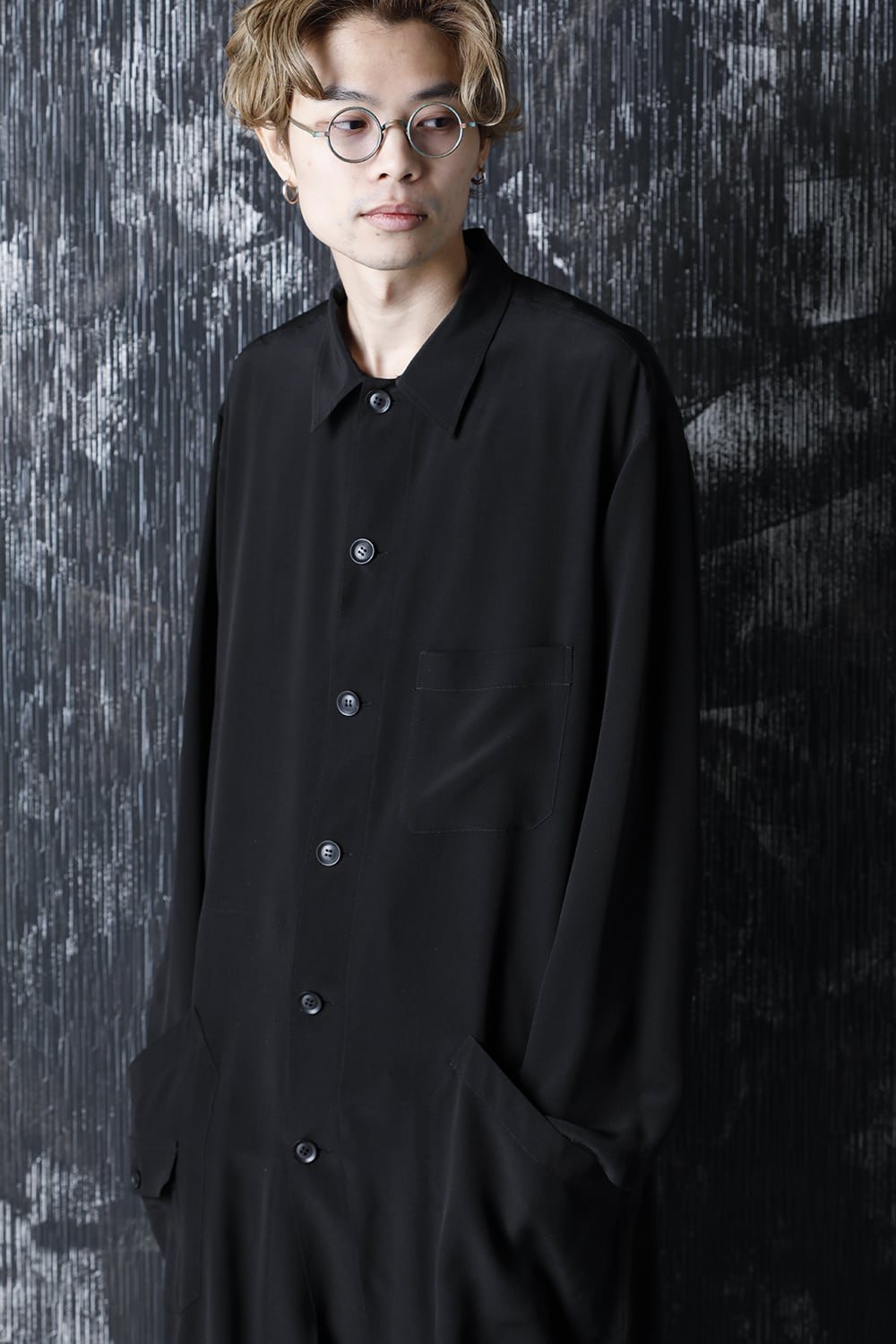 Double silk Out parts Blouse