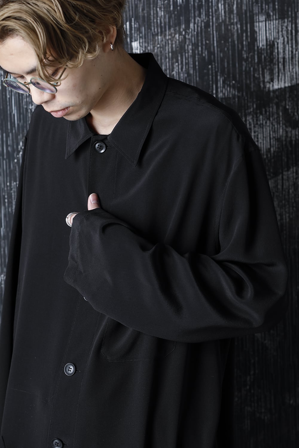 Double silk Out parts Blouse