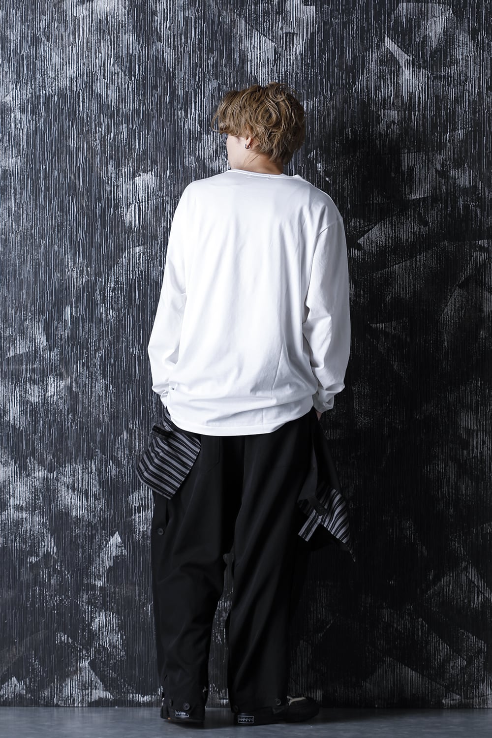 Round neck Long sleeve T-Shirt Off white