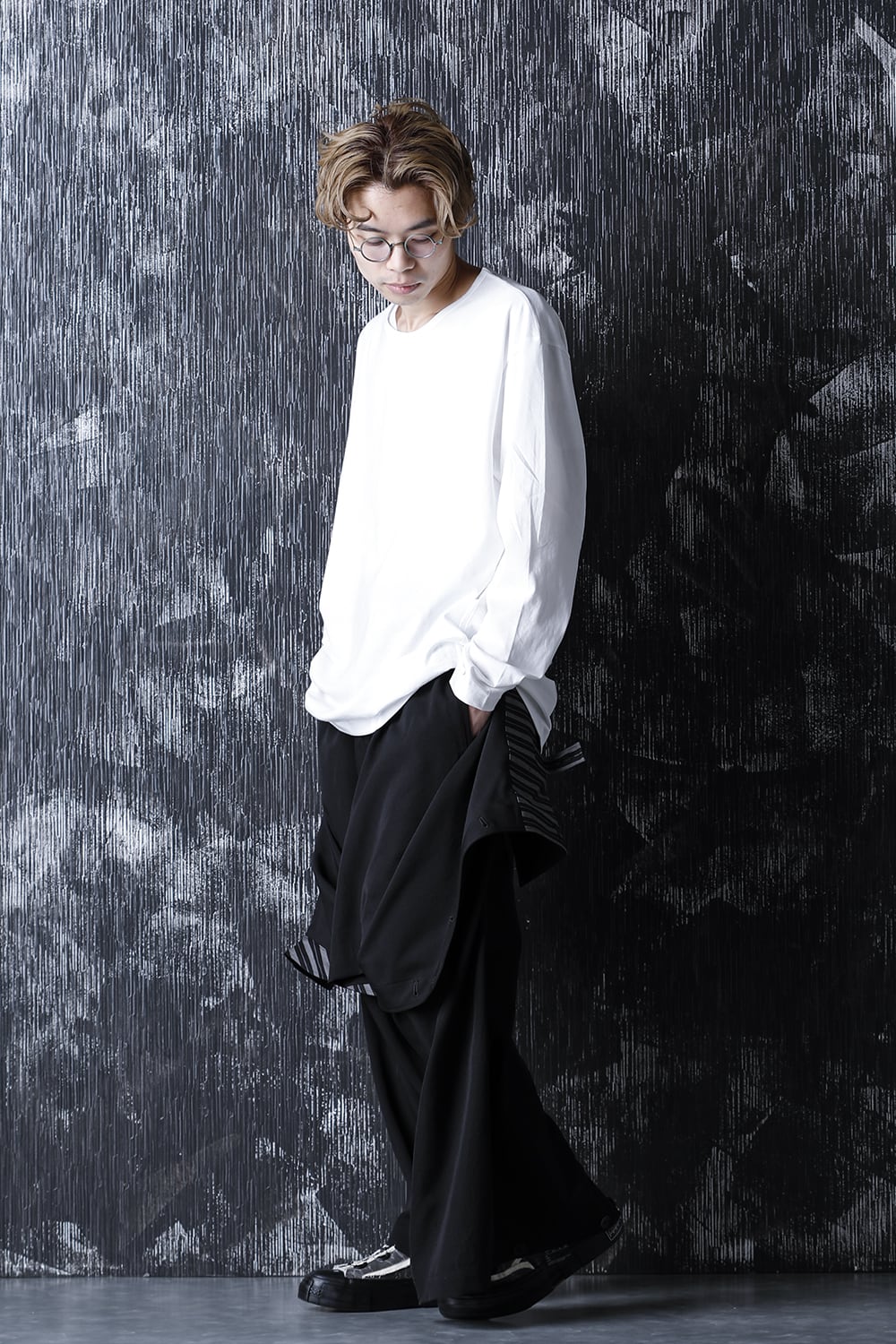 Front cover Wrinkle gabardine Pants