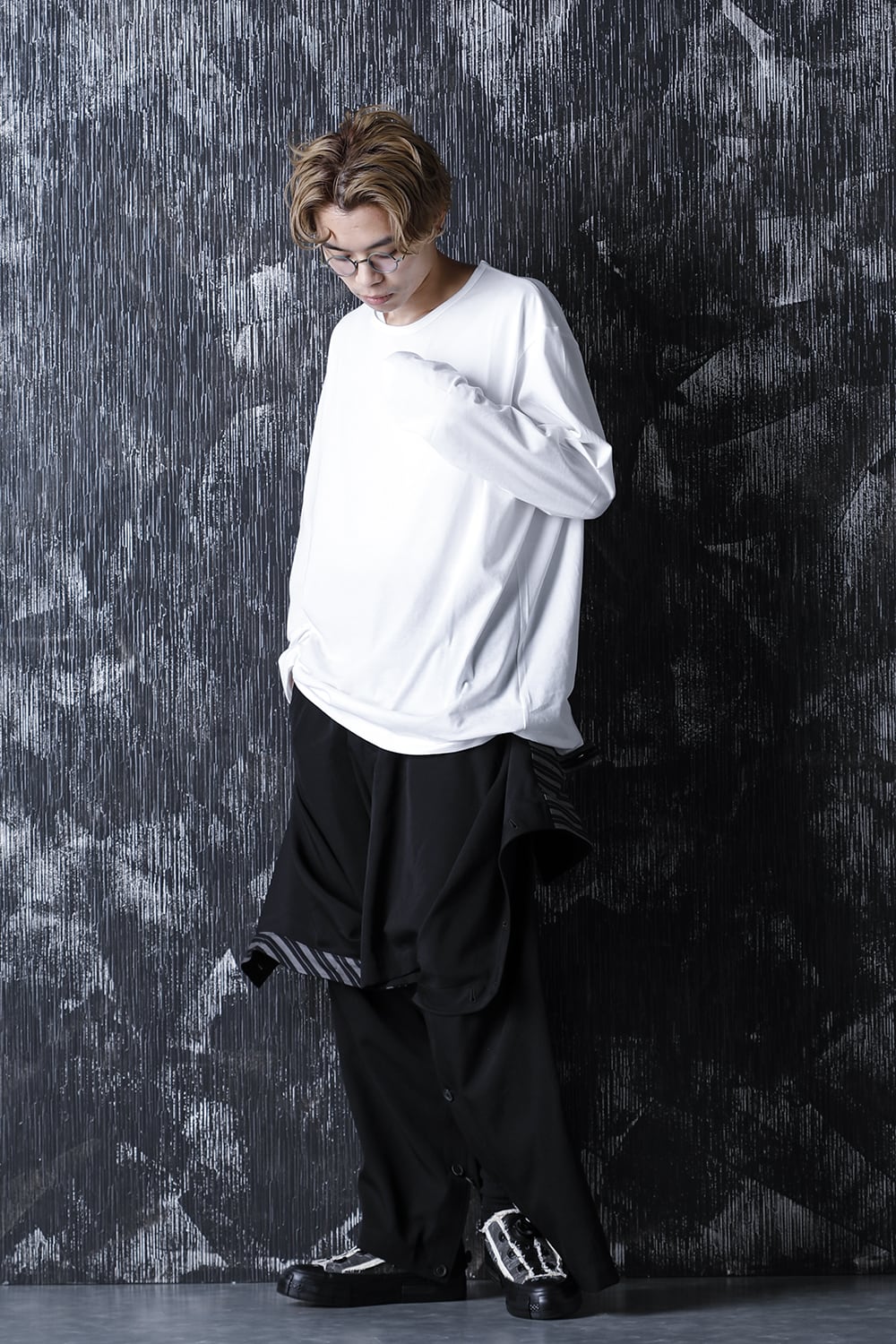 Front cover Wrinkle gabardine Pants