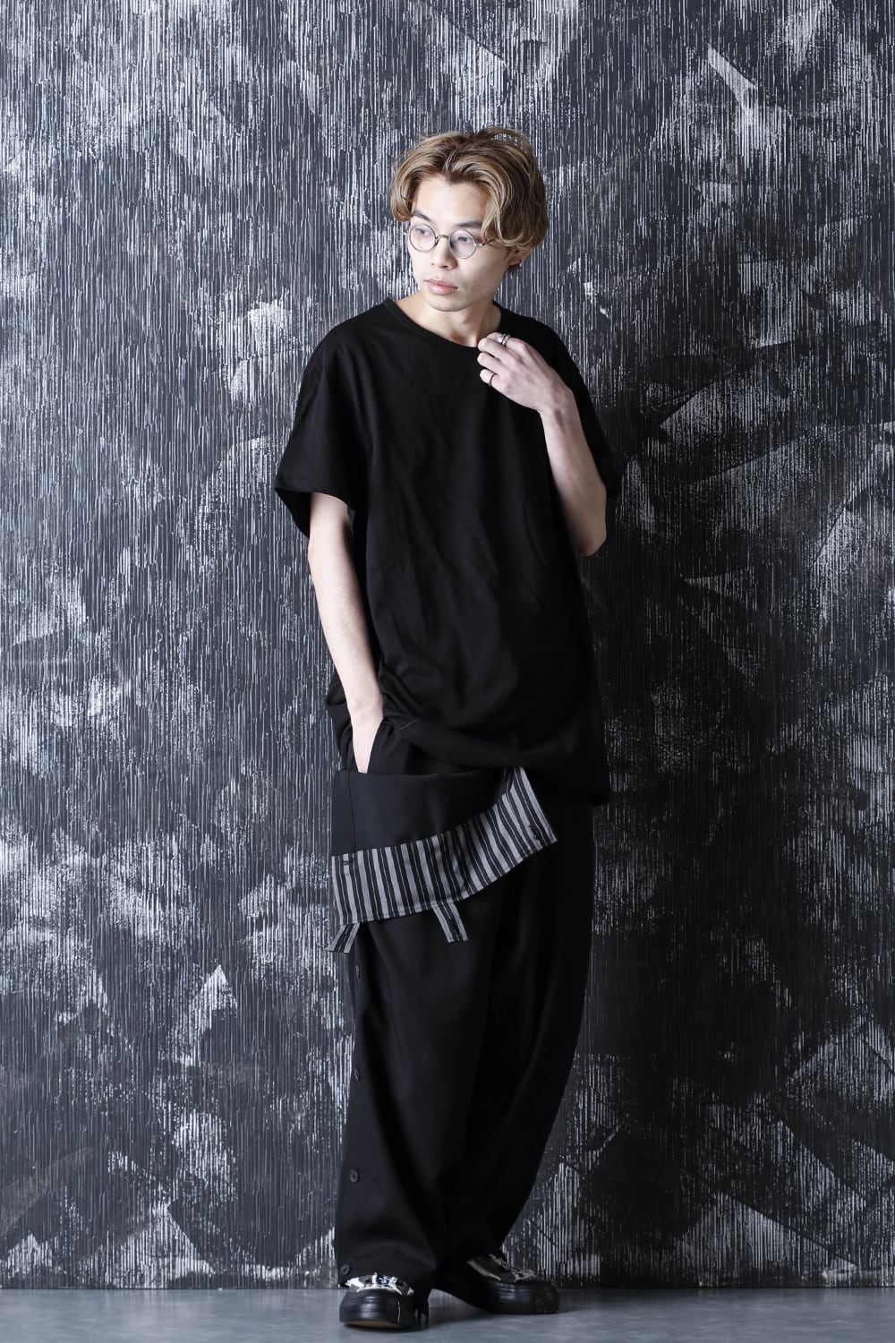 Round neck Half sleeve T-Shirt Black