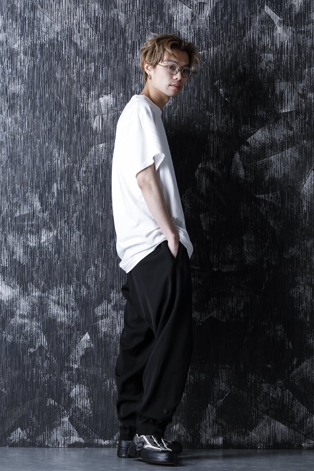 Round neck Half sleeve T-Shirt Off white