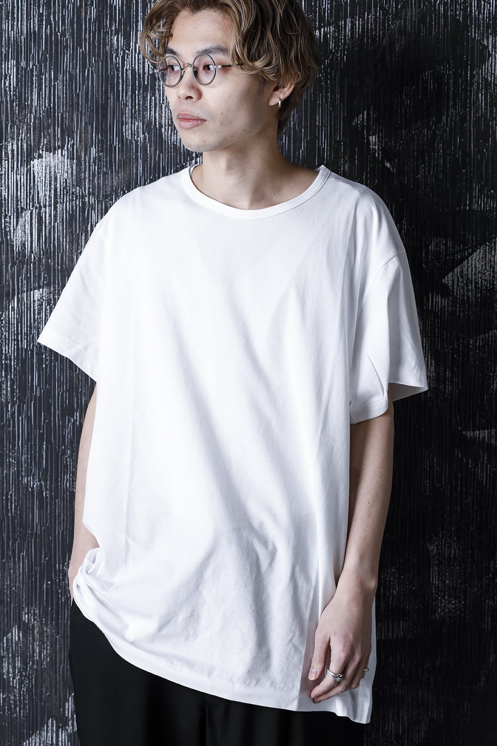 Round neck Half sleeve T-Shirt Off white