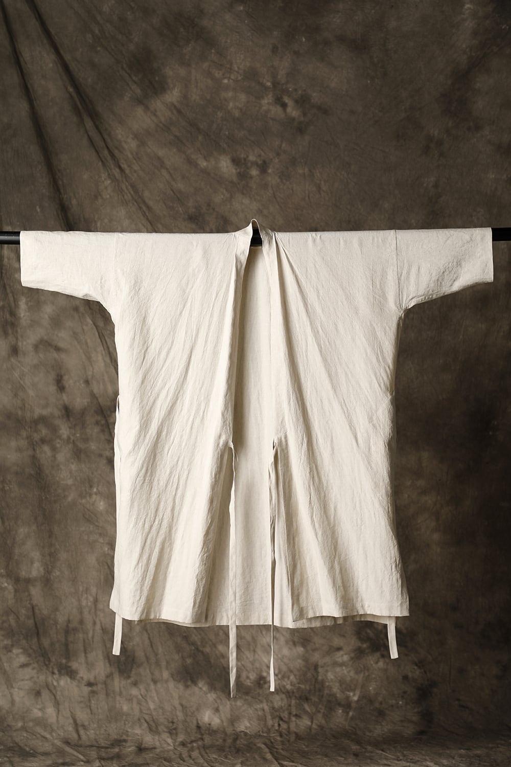 KIMONO#8 NATURAL MELE LINEN/SILK SHIRTING