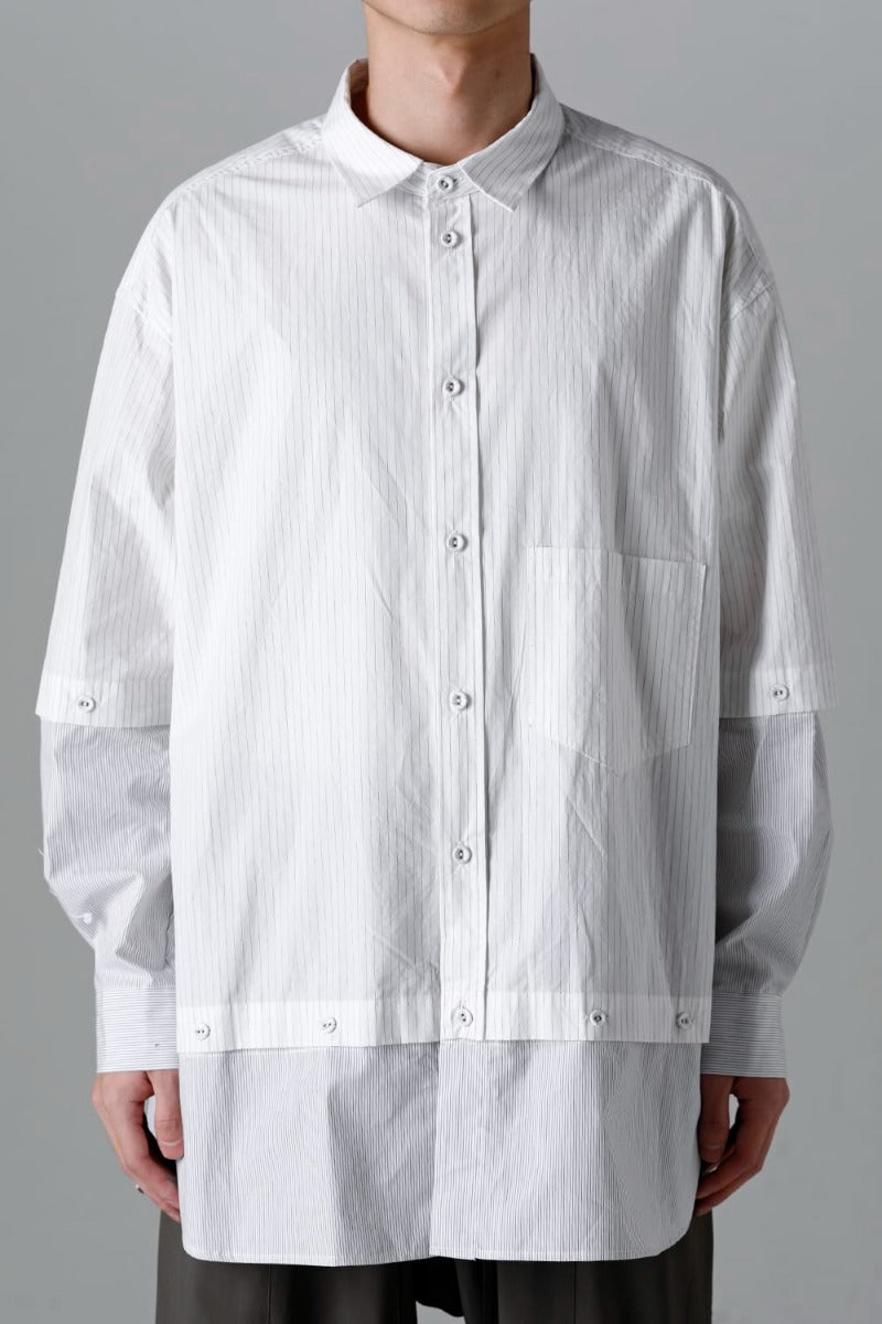 Stripe Detachable Shirt