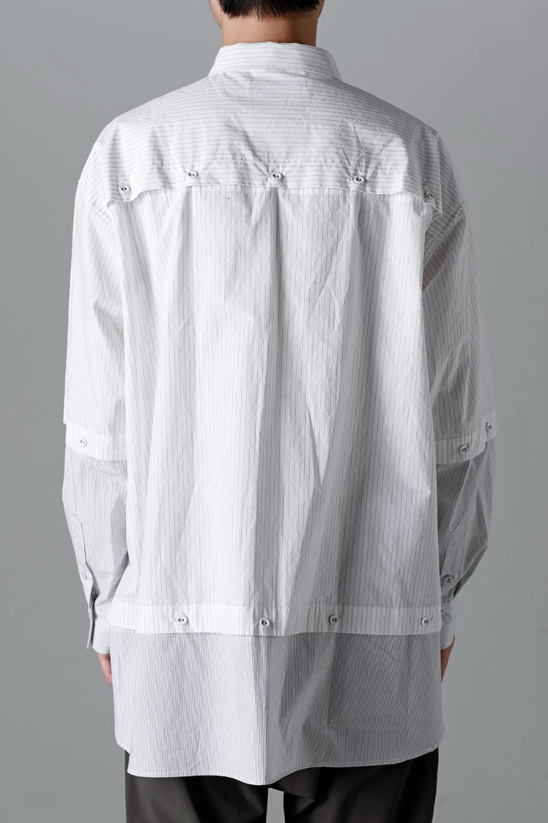 Stripe Detachable Shirt