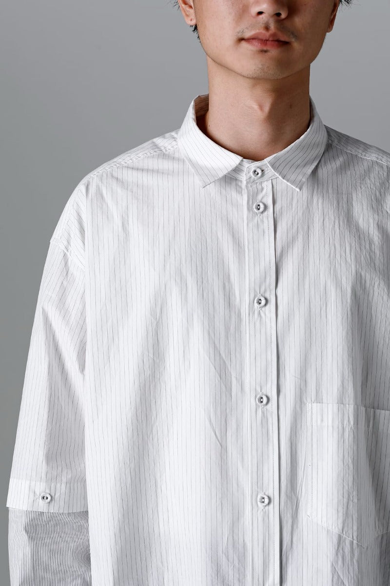 Stripe Detachable Shirt