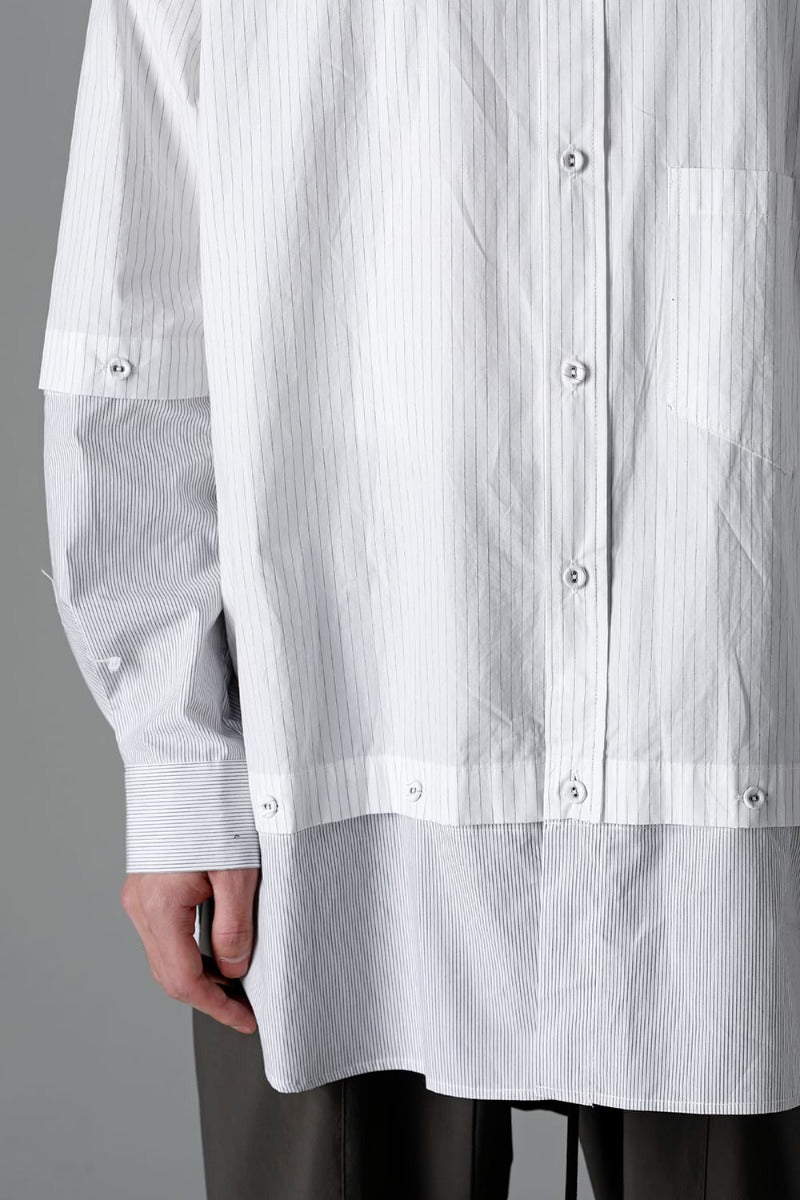 Stripe Detachable Shirt