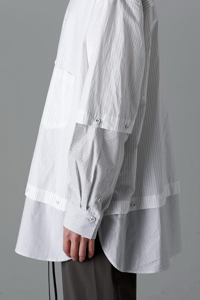 Stripe Detachable Shirt