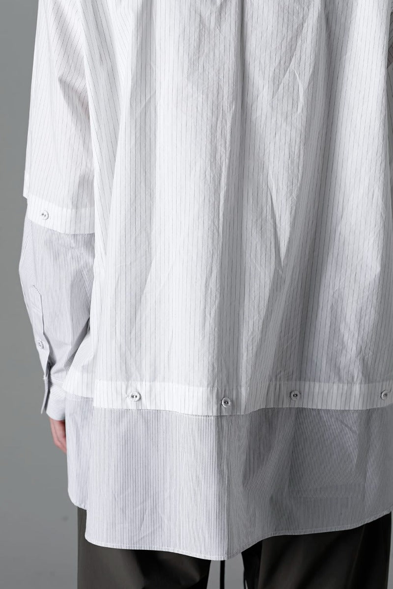 Stripe Detachable Shirt