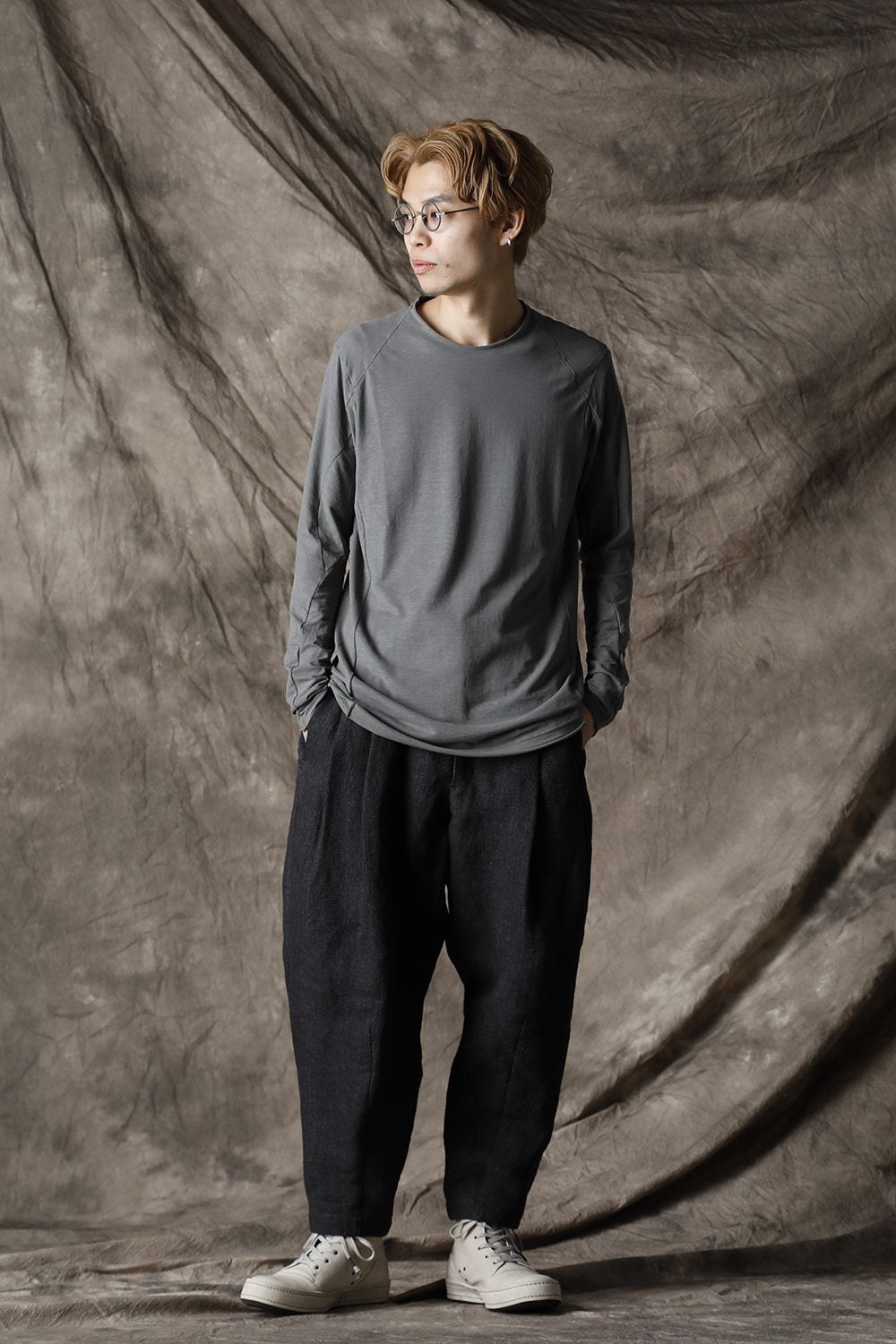 ロング スリーブ ライト ジャージー ダークミント