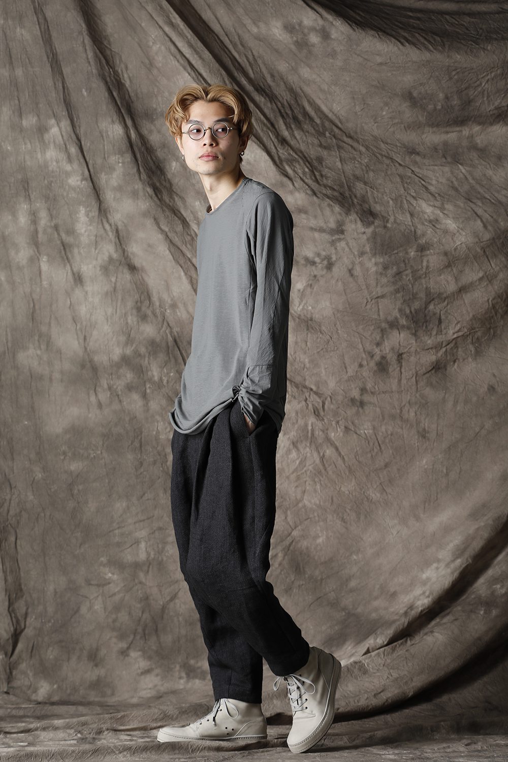 ロング スリーブ ライト ジャージー ダークミント