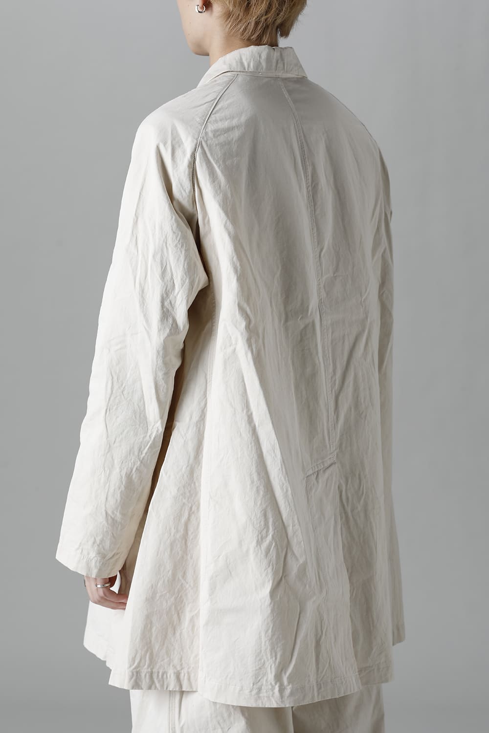 CUT-CHRONO Middle Coat  Ecru