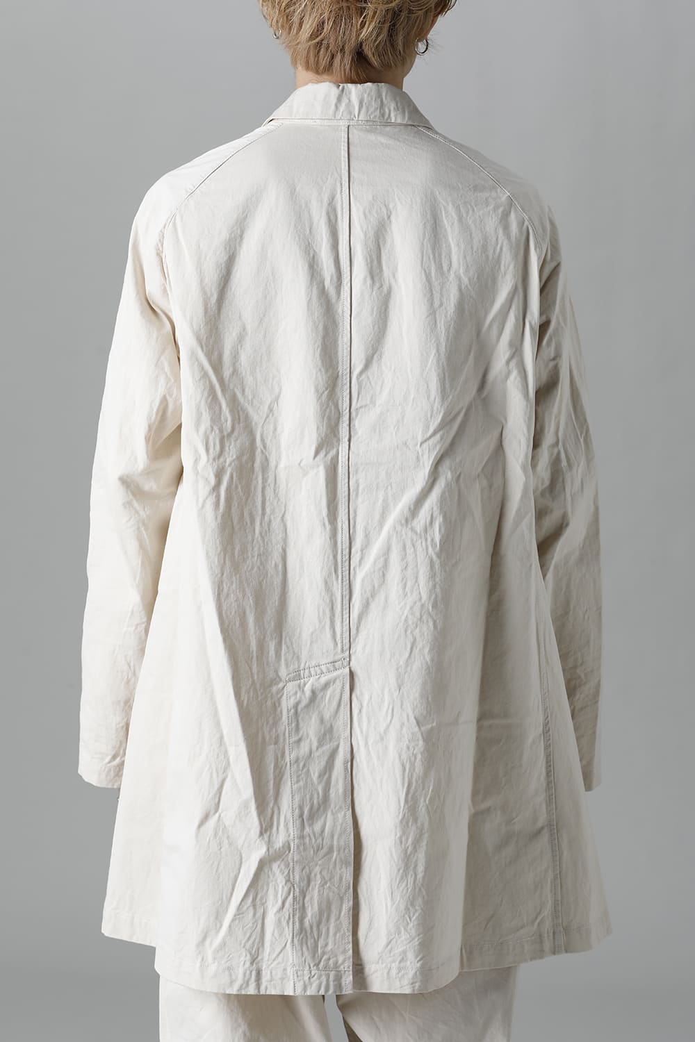 CUT-CHRONO Middle Coat  Ecru