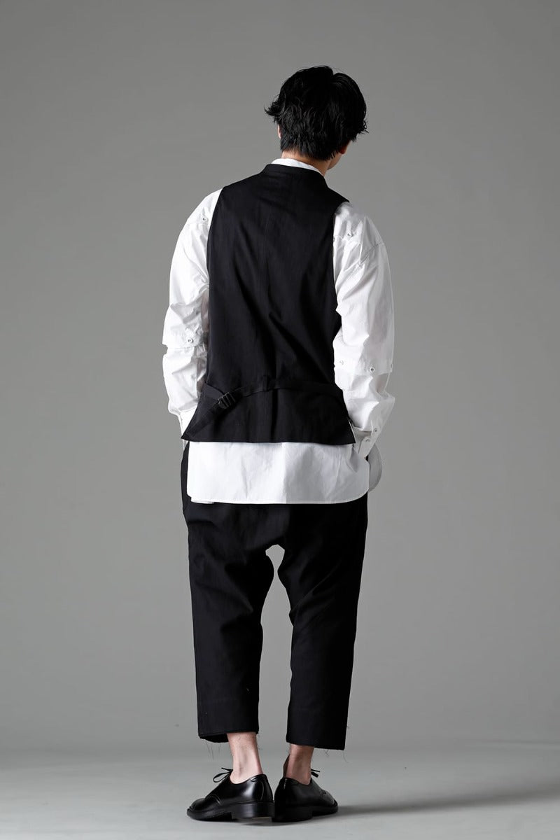 Fragment Drop-Crotch Trousers Black