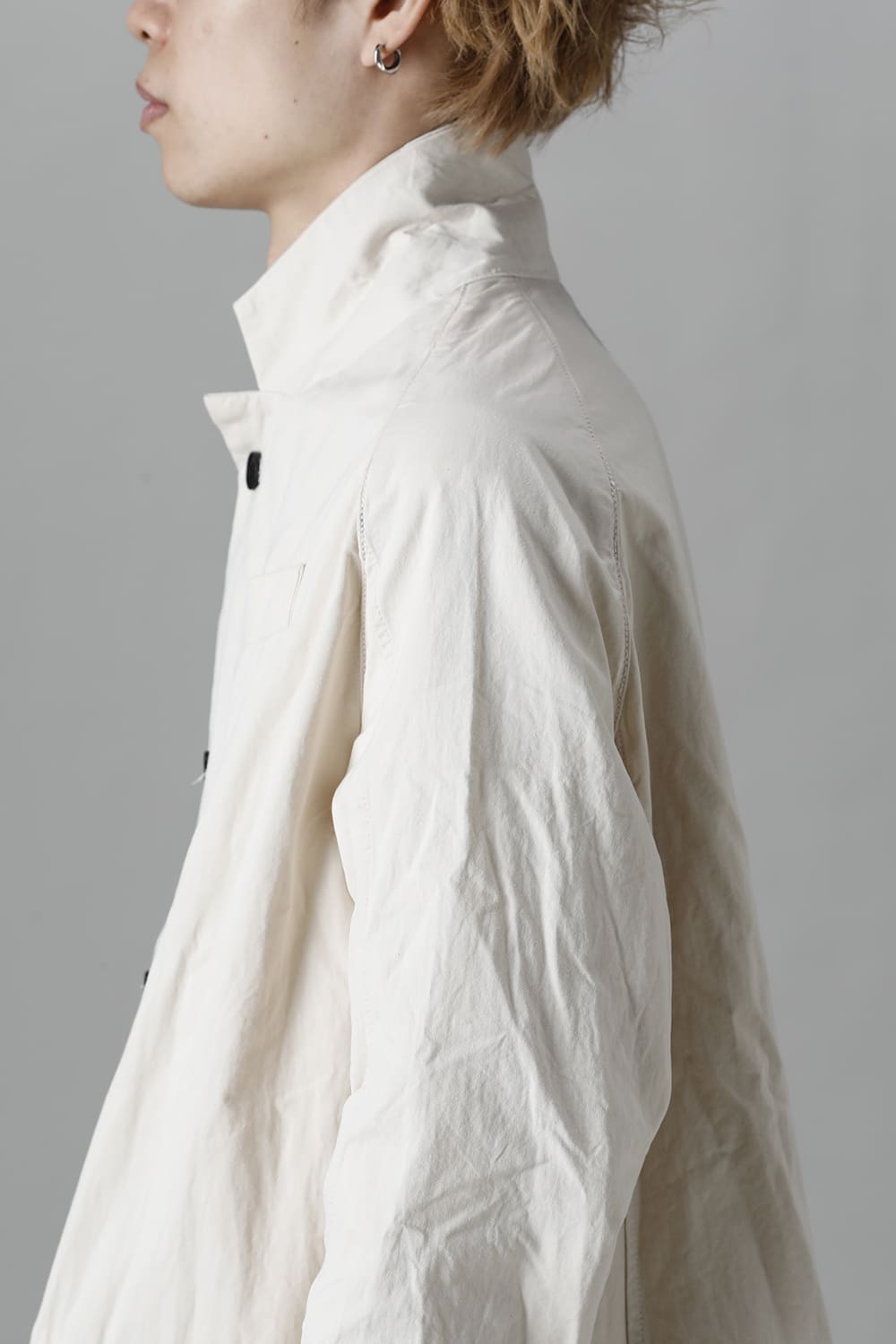 CUT-CHRONO Middle Coat  Ecru