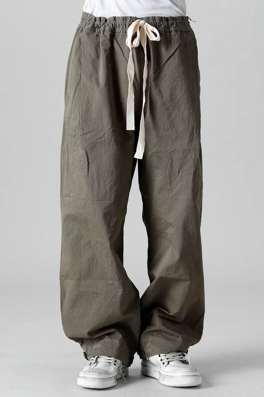 GARNER-Cotton Draw Cord Wide Pants  Olive