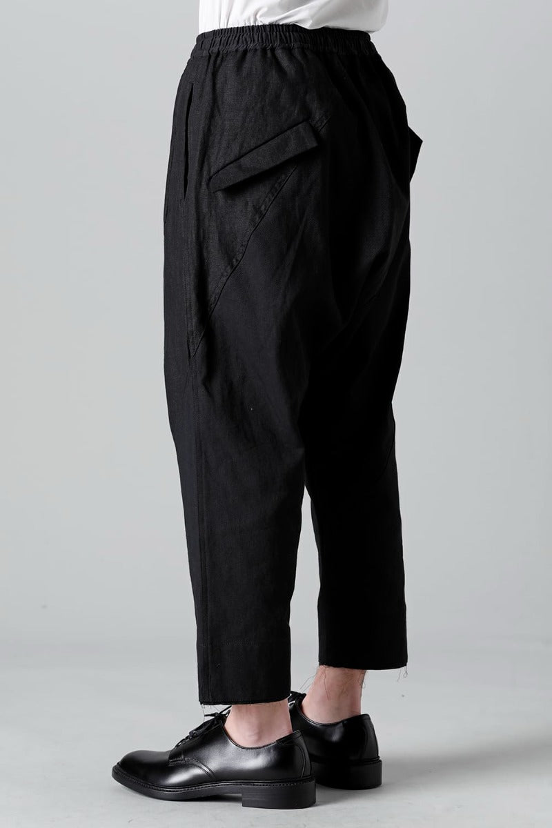 Fragment Drop-Crotch Trousers Black