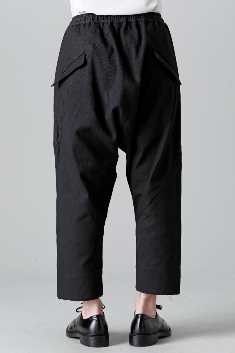 Fragment Drop-Crotch Trousers Black